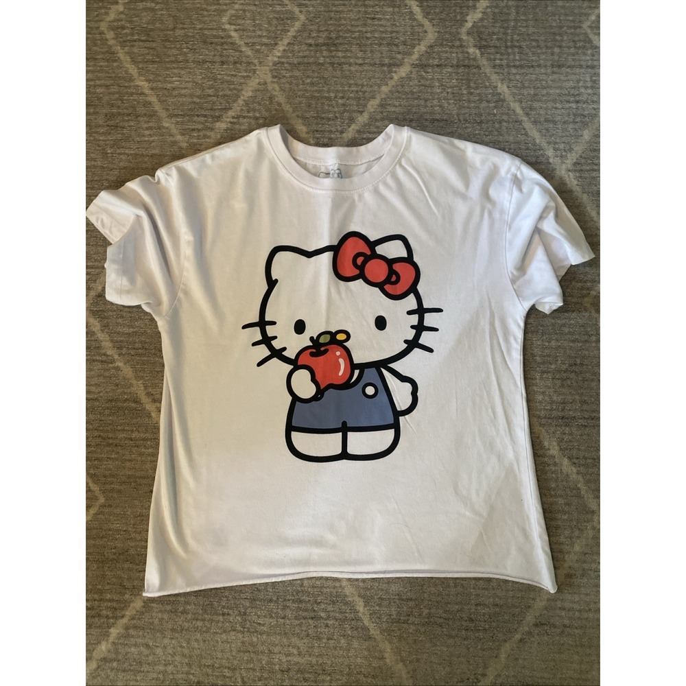 Sanrio Hello Kitty Strawberry T-Shirt Tee Sz LARGE Adult Unisex New